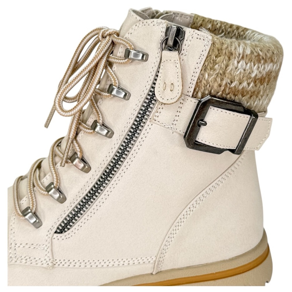 Cliffs by White Mountain Hearten Off White Womens Ankle Boots Size 9M - Picture 9 of 14